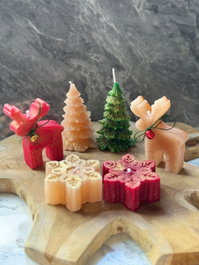 Aberto Design Christmas Candle Set15 Multicolor